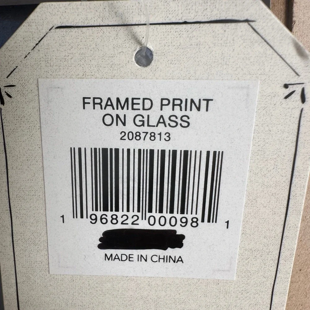 Red‎ Shed Framed Print on Glass Winter Church White 8.5